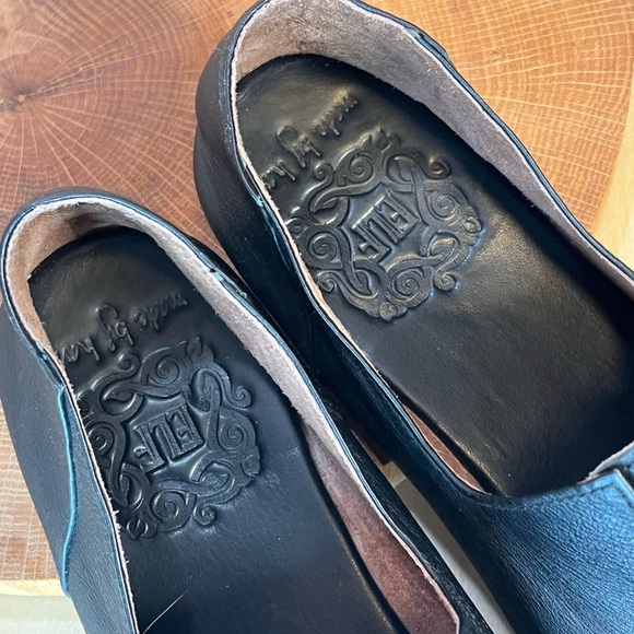 *Bali Elf | Black Leather Handmade Cap Toe Loafers Size 9.5 - Picture 2 of 16